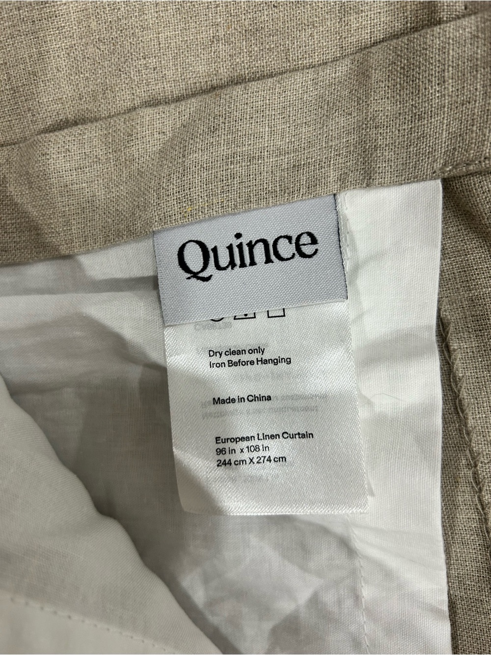 New! Quince European Linen Curtain - Picture 4 of 4